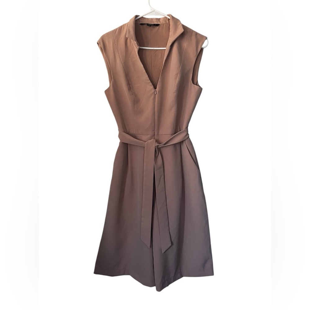 Black Halo Brittan Belted Utility Romper Size 8
